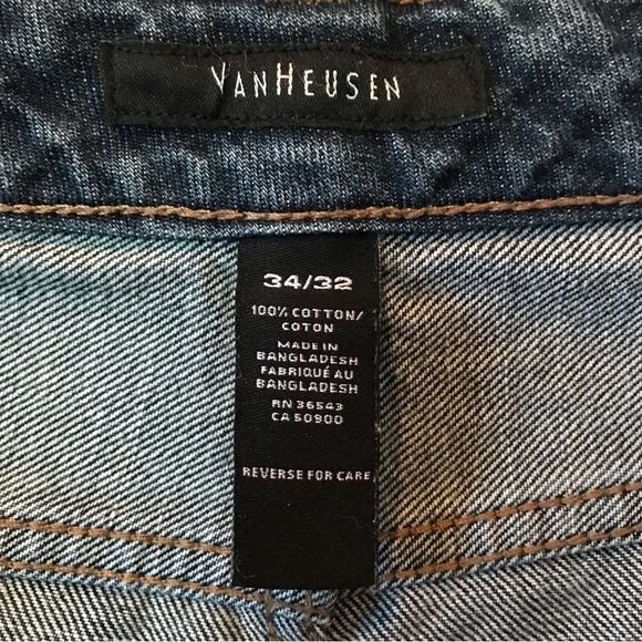 Van Heusen Classic Fit Blue Jeans Size 34 x 32 - Picture 11 of 12
